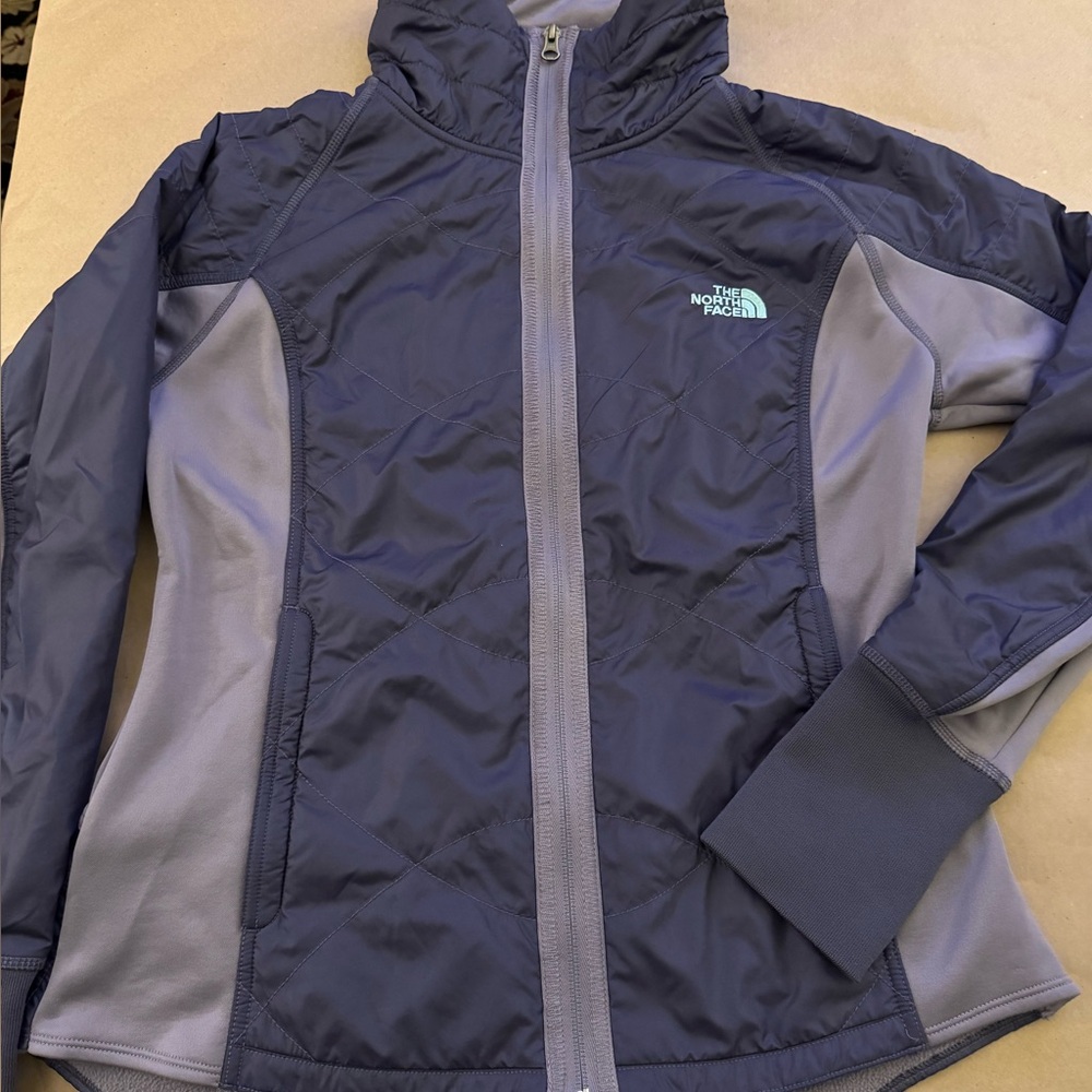 The North Face Dark purple and light grayish purple. EUC Non smoker.